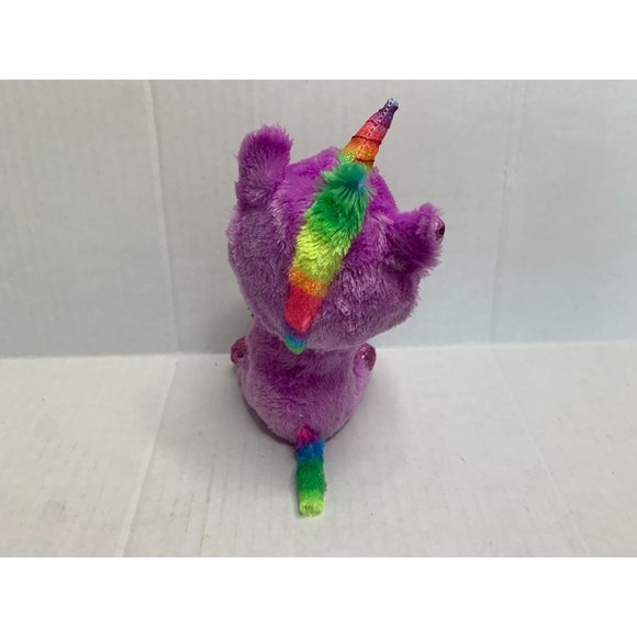 New Ty Beanie Boos Plush Purple Rosetta Stuffed Doll Toy Unicorn 6 in Tall - Picture 3 of 4